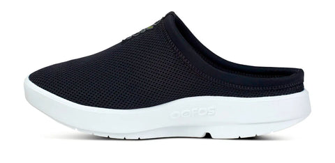Men's OOcoozie Sport Mule - White Black (SALE)