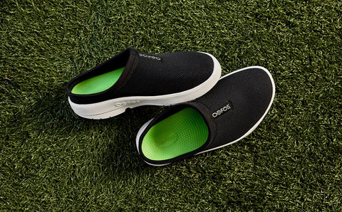 Men's OOcoozie Sport Mule - White Black (SALE)